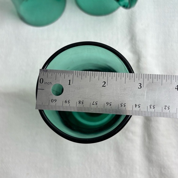 Set of 5 Libbey footed pedestal Juniper green Irish coffee mugs - Picture 7 of 7